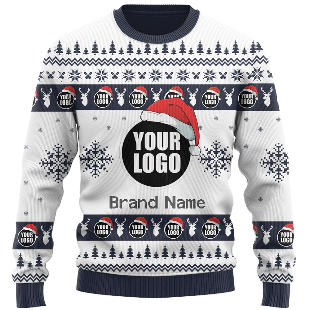 DIY Custom Logo Or Face Holiday Ugly Christmas Sweater 7